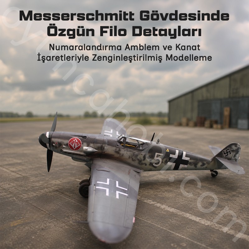 Trumpeter 02297 Messerschmitt Bf 109G-6(Late) Maket Model Kit