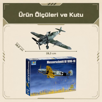 Trumpeter 02298 Messerschmitt Bf 109G-10 Maket Model Kit - Thumbnail