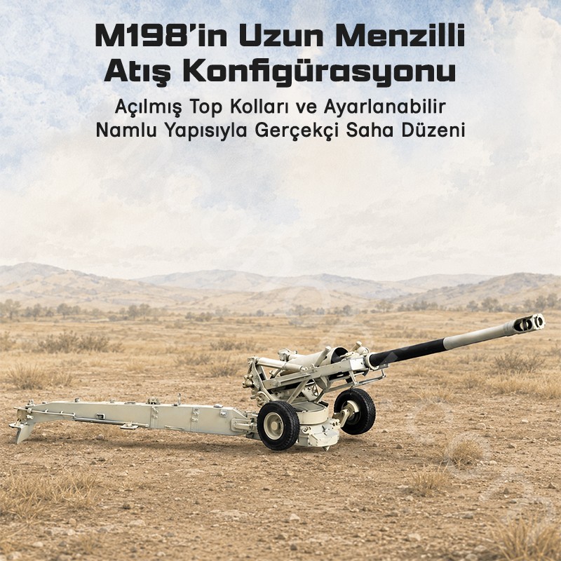 Trumpeter 02319 M198 Medium Towed Howitzer late Maket Model Kit