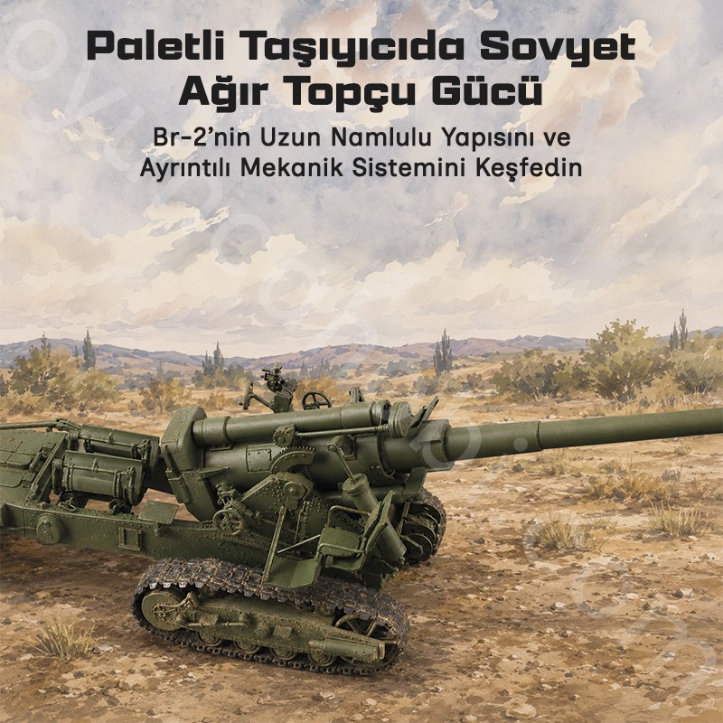 Trumpeter 02338 Soviet Br-2 152mm Gun M1935 Maket Model Kit