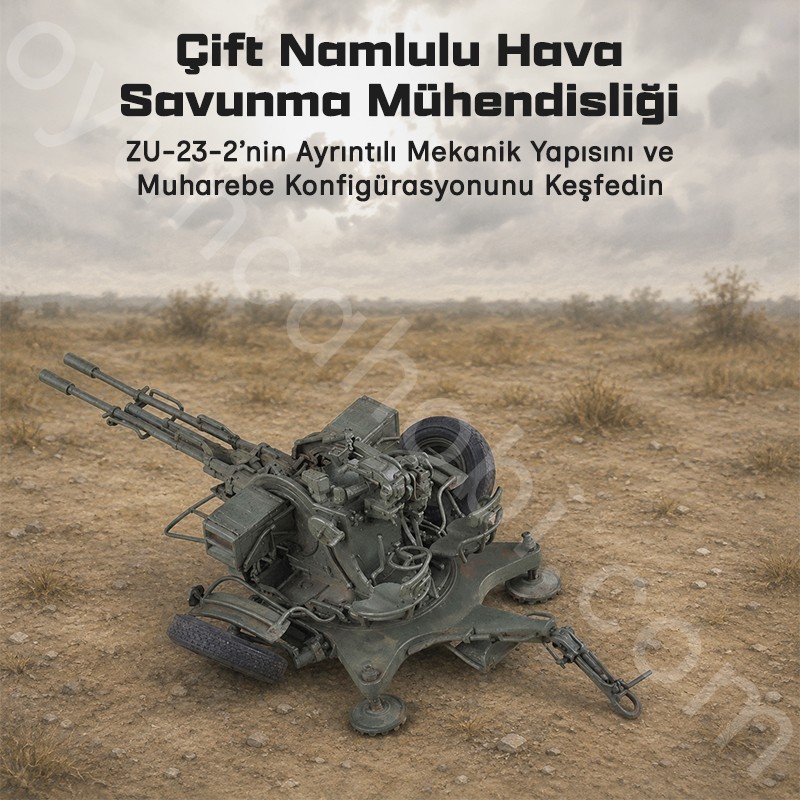 Trumpeter 02348 Russian ZU-23-2 Anti-Aircraft Gun Maket Model Kit