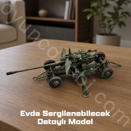 Trumpeter 02349 Soviet 100mm Air Defense Gun KS-19M2 Maket Model Kit - Thumbnail