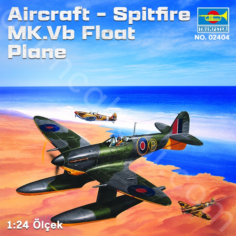 Trumpeter 02404 Aircraft -Spitfire MK.Vb Float Plane Maket Model Kit