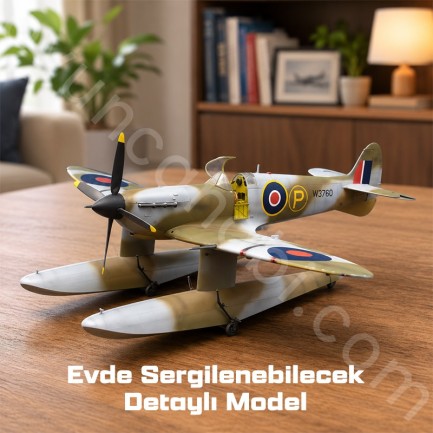 Trumpeter 02404 Aircraft -Spitfire MK.Vb Float Plane Maket Model Kit - Thumbnail