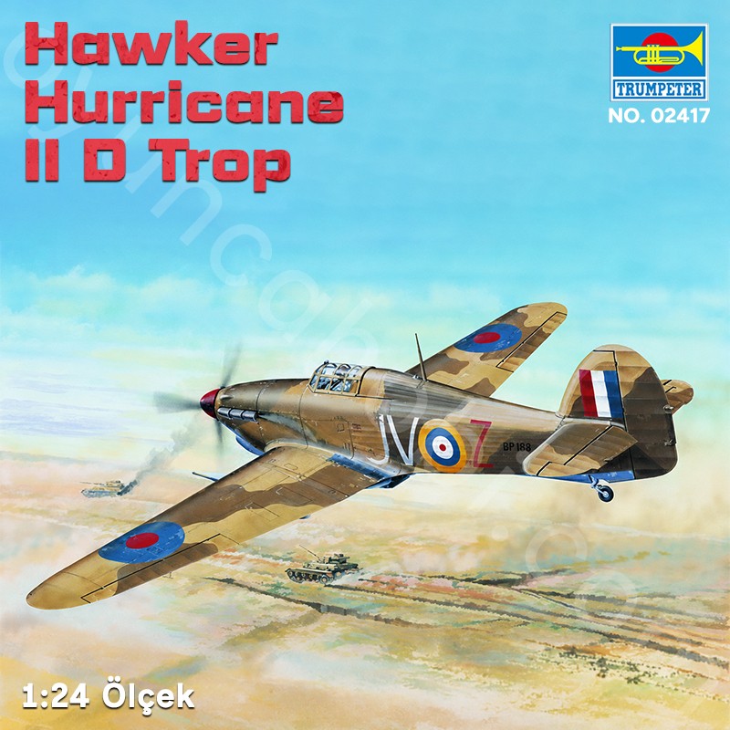 Trumpeter 02417 Hawker Hurricane ?D Trop Maket Model Kit