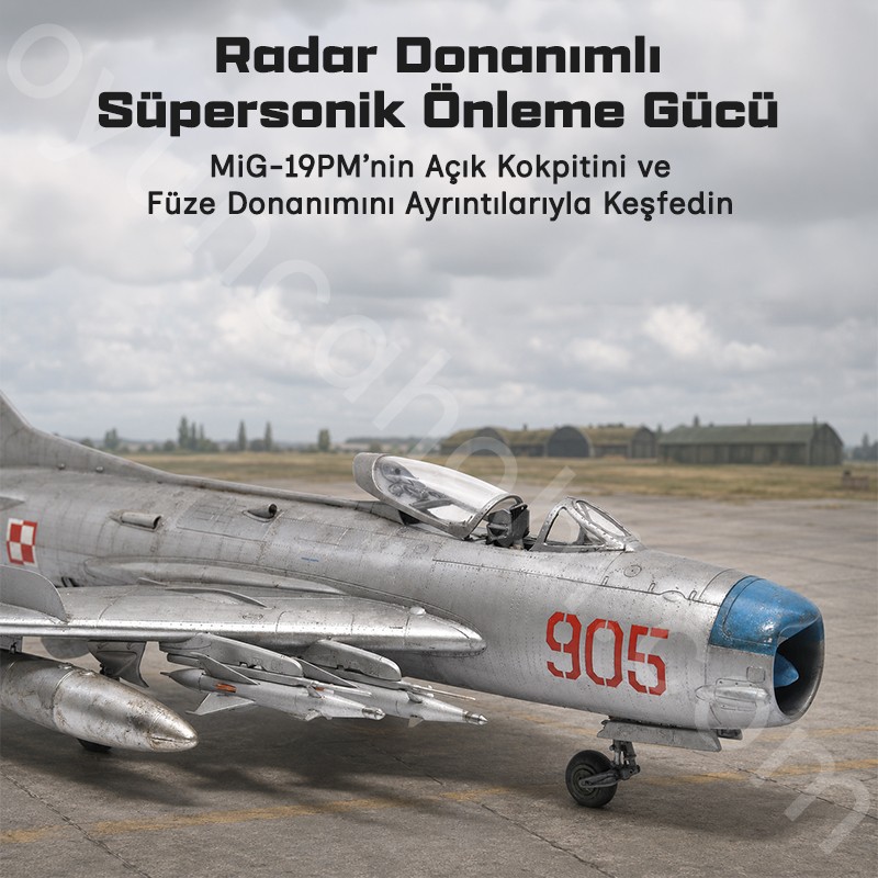 Trumpeter 02804 Aircraft-Mig-19PM Famer E Maket Model Kit