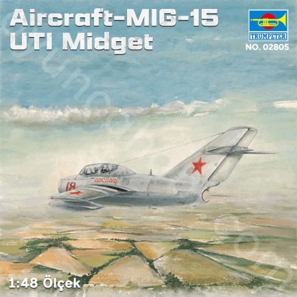 Trumpeter 02805 Aircraft-MIG-15 UTI Midget Maket Model Kit - Thumbnail