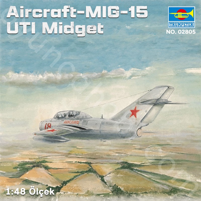 Trumpeter 02805 Aircraft-MIG-15 UTI Midget Maket Model Kit