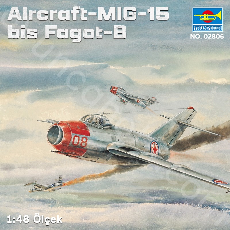 Trumpeter 02806 Aircraft-MIG-15 bis Fagot-B Maket Model Kit