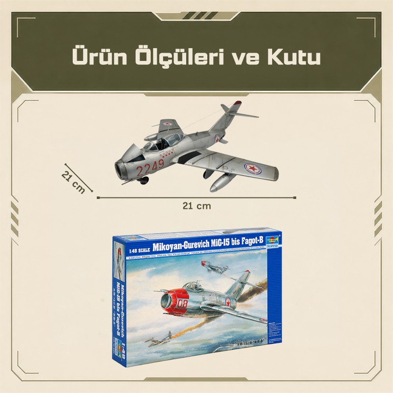 Trumpeter 02806 Aircraft-MIG-15 bis Fagot-B Maket Model Kit