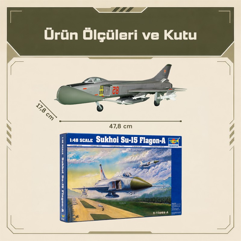 Trumpeter 02810 Aircraft-Sukhoi Su-15 Flagon-A Maket Model Kit