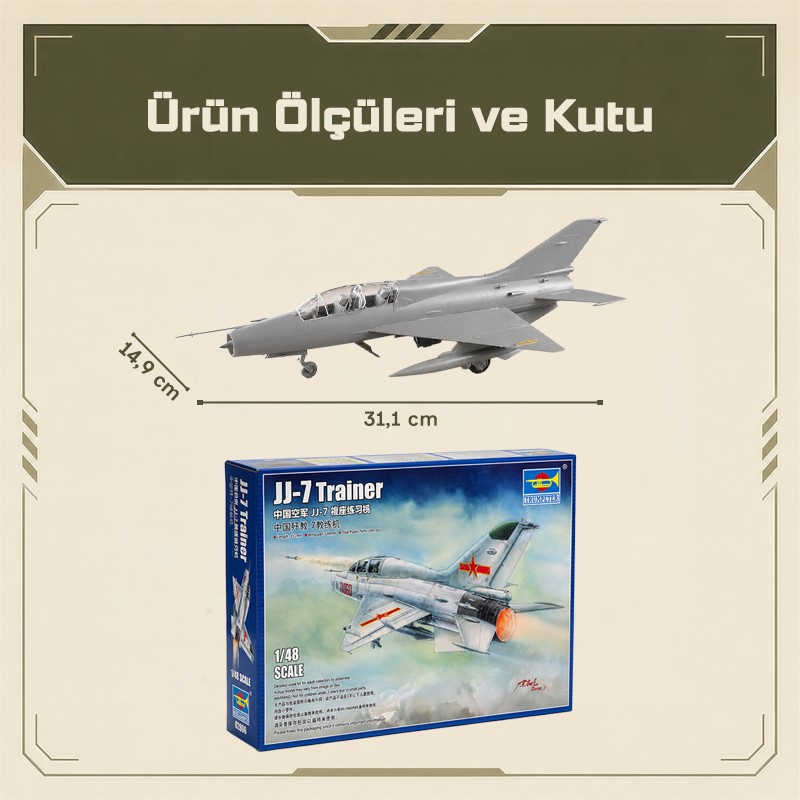 Trumpeter 02824 JJ-7 Trainer Maket Model Kit
