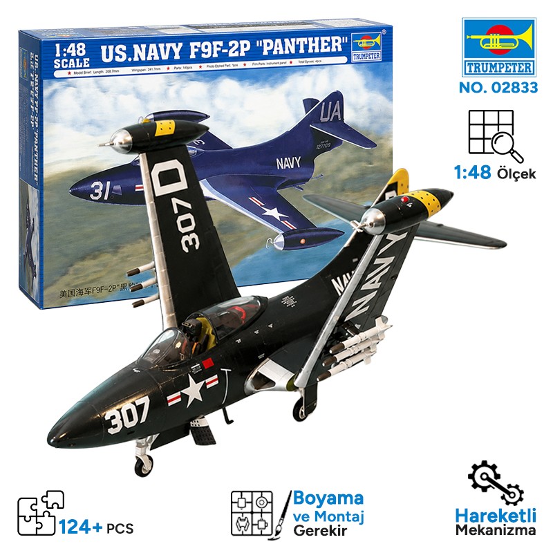 Trumpeter 02833 F9F-2P 