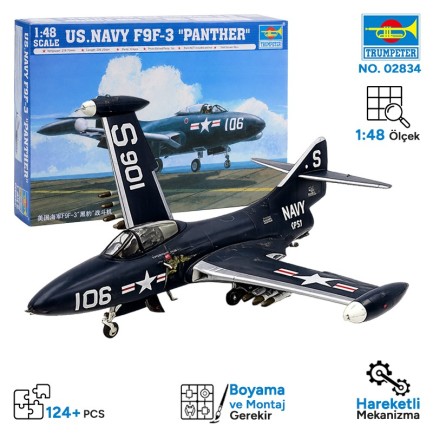Trumpeter - Trumpeter 02834 F9F-3 