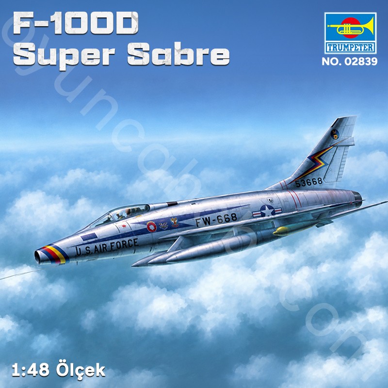 Trumpeter 02839 F-100D Super Sabre Maket Model Kit