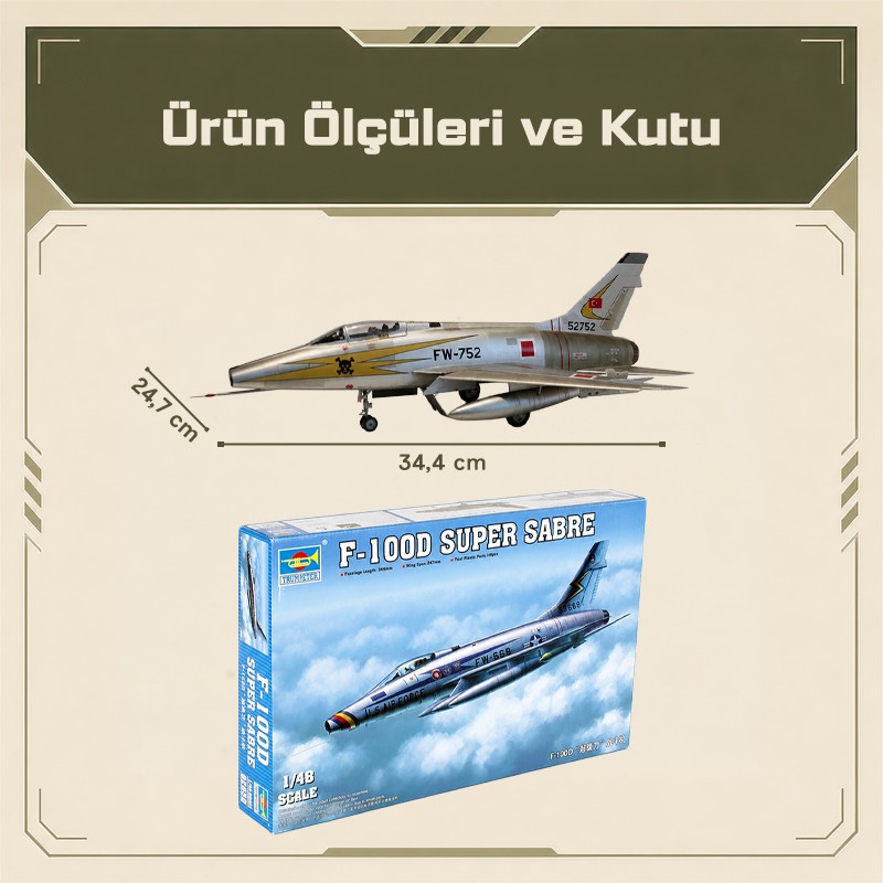 Trumpeter 02839 F-100D Super Sabre Maket Model Kit