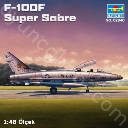 Trumpeter 02840 F-100F Super Sabre Maket Model Kit - Thumbnail