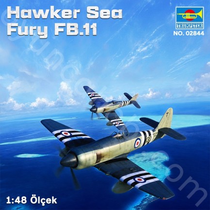 Trumpeter 02844 Hawker Sea Fury FB.11 Maket Model Kit - Thumbnail