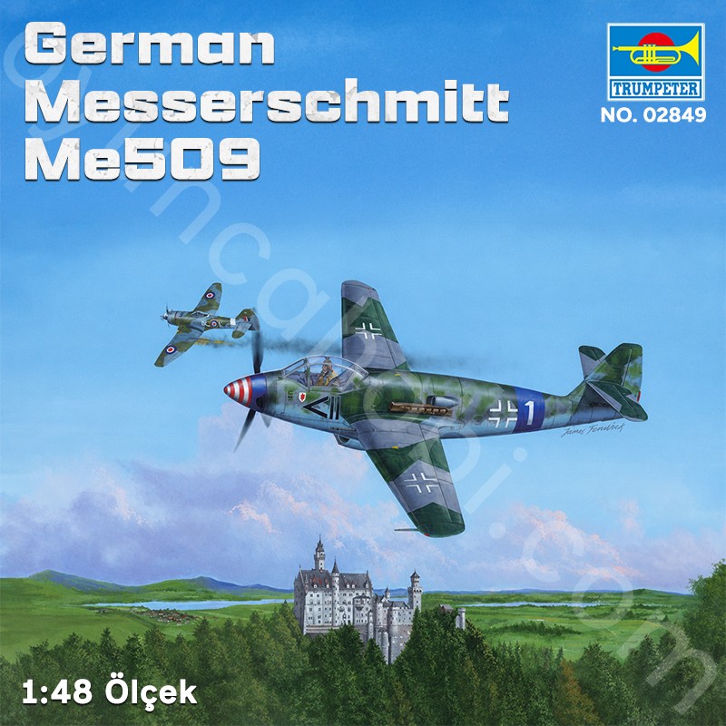 Trumpeter 02849 German Messerschmitt Me509 Fighter Maket Model Kit