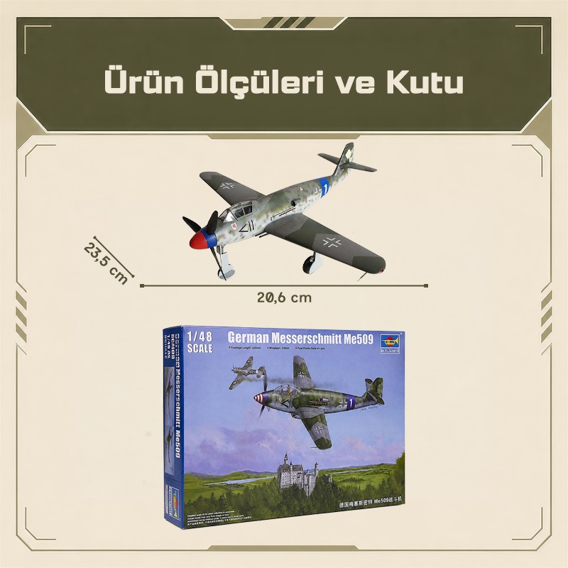 Trumpeter 02849 German Messerschmitt Me509 Fighter Maket Model Kit