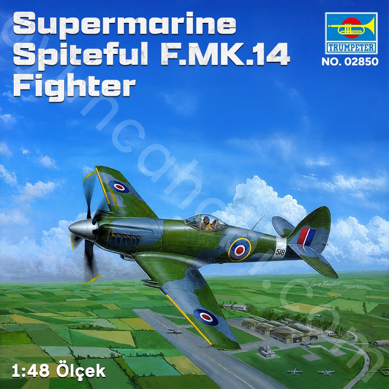 Trumpeter 02850 Supermarine Spiteful F.MK.14 Fighter Maket Model Kit