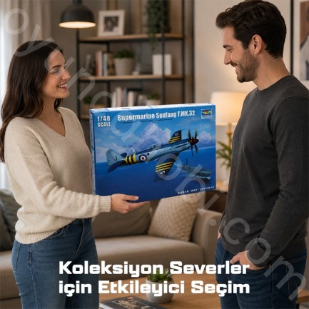 Trumpeter 02851 Supermarine Seafang F.MK.32 Fighter Maket Model Kit - Thumbnail