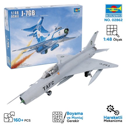 Trumpeter - Trumpeter 02862 J-7GB Maket Model Kit