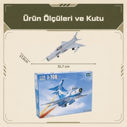 Trumpeter 02862 J-7GB Maket Model Kit - Thumbnail