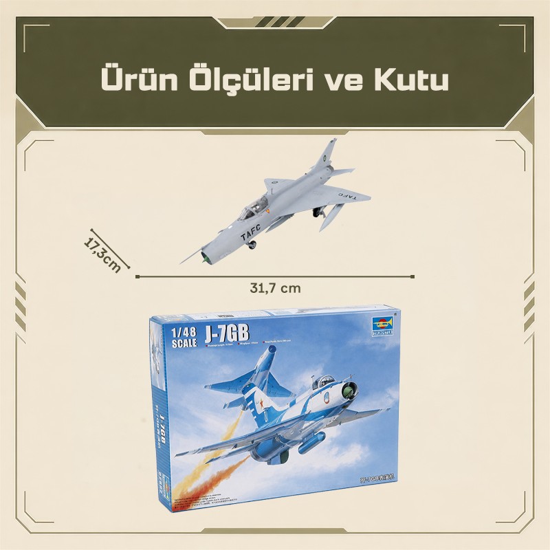 Trumpeter 02862 J-7GB Maket Model Kit