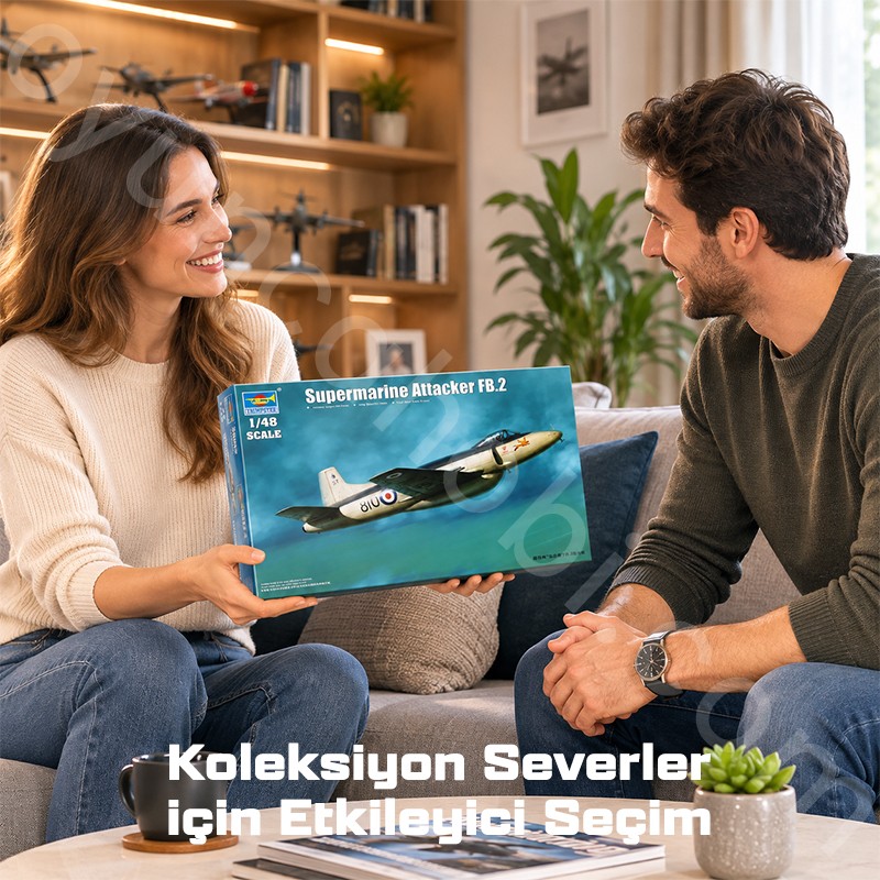Trumpeter 02867 Supermarine Attacker FB.2 Fighter Maket Model Kit