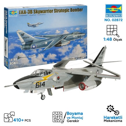 Trumpeter - Trumpeter 02872 EKA-3B Skywarrior Maket Model Kit
