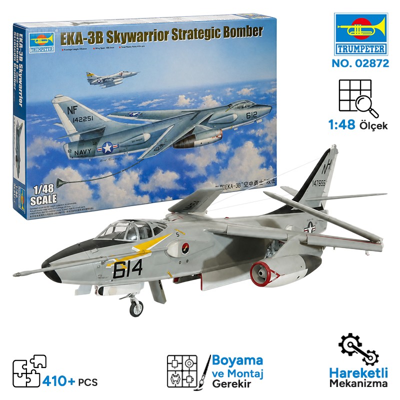 Trumpeter 02872 EKA-3B Skywarrior Maket Model Kit