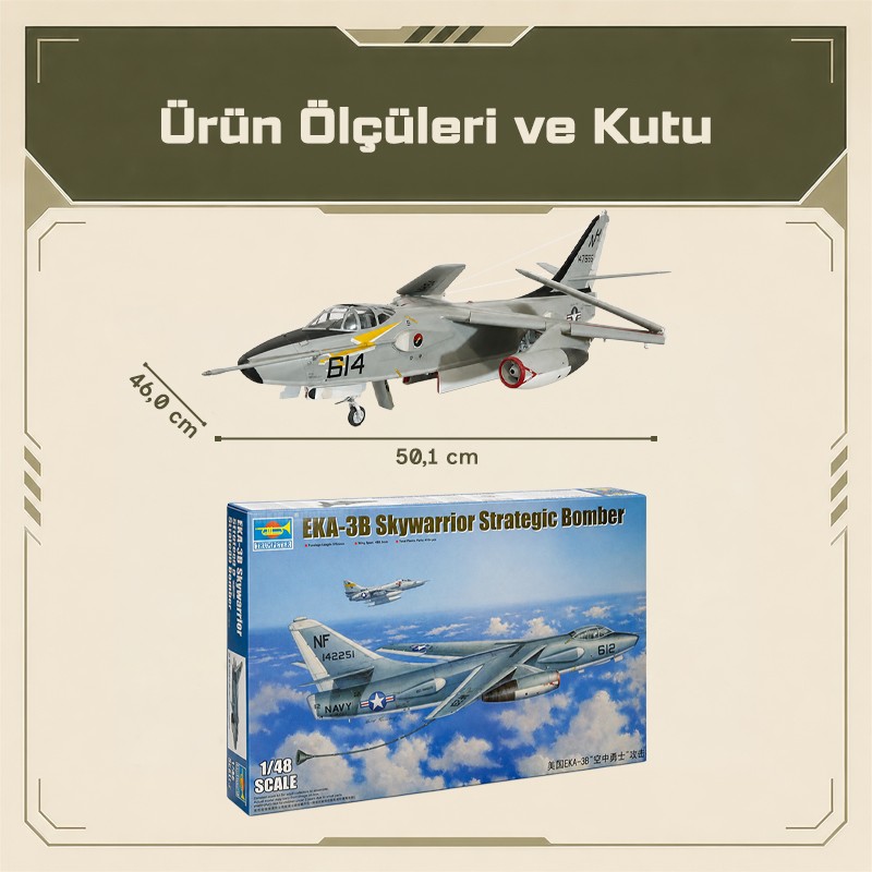 Trumpeter 02872 EKA-3B Skywarrior Maket Model Kit
