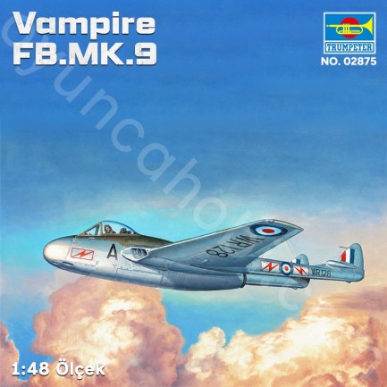 Trumpeter 02875 Vampire FB.MK.9 Maket Model Kit - Thumbnail