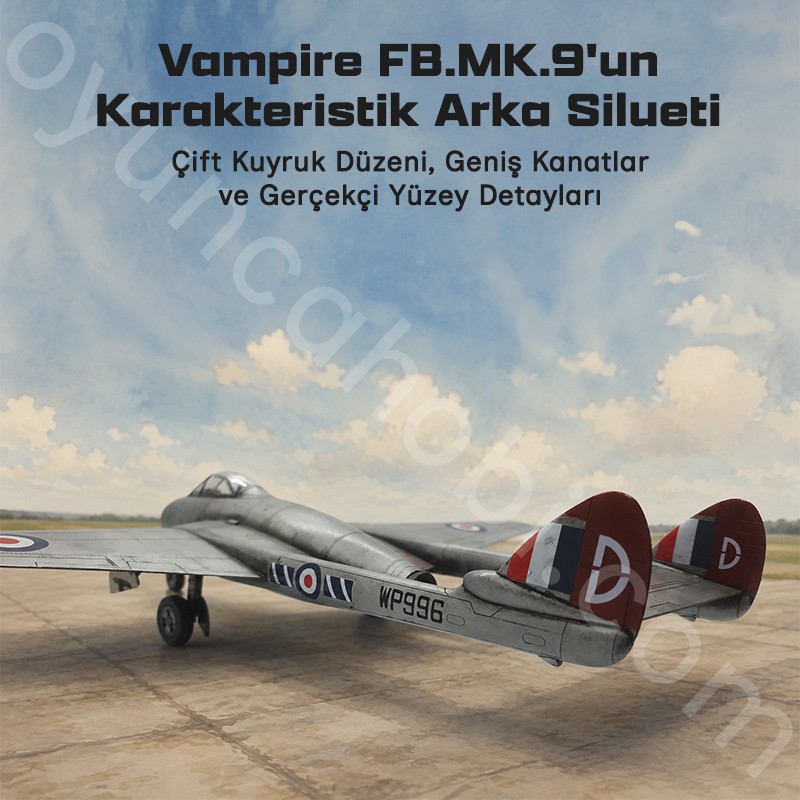 Trumpeter 02875 Vampire FB.MK.9 Maket Model Kit
