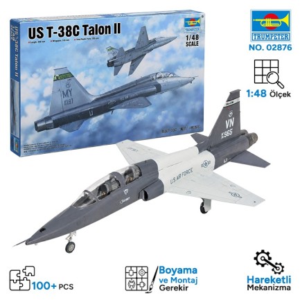 Trumpeter - Trumpeter 02876 T-38C Talon II Maket Model Kit