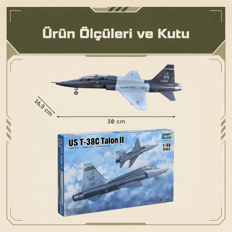 Trumpeter 02876 T-38C Talon II Maket Model Kit