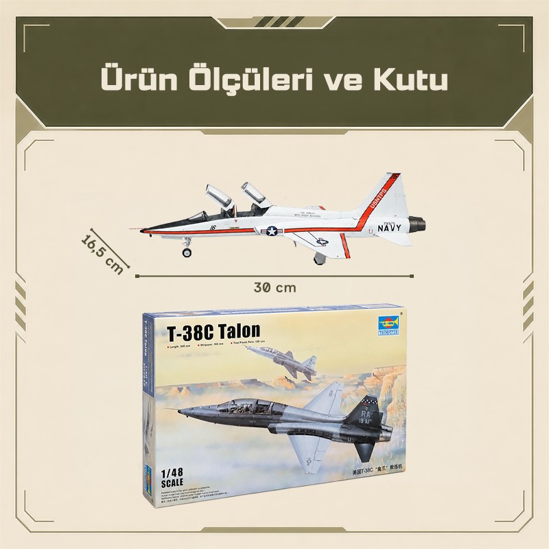 Trumpeter 02877 T-38C Talon Maket Model Kit