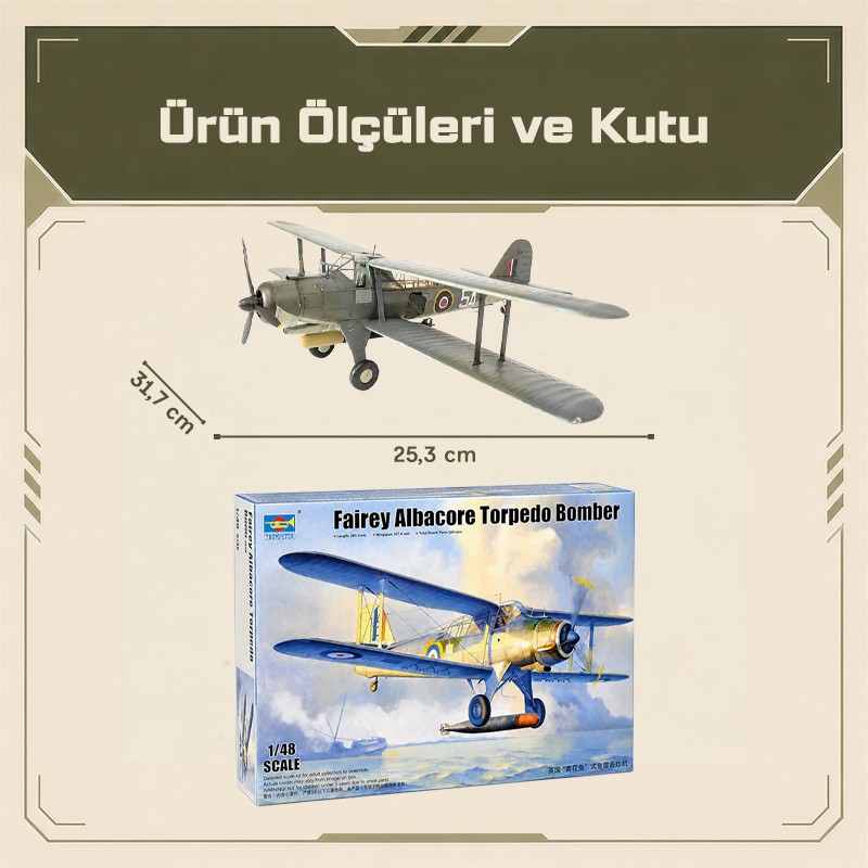 Trumpeter 02880 Fairey Albacore Torpedo Bomber Maket Model Kit