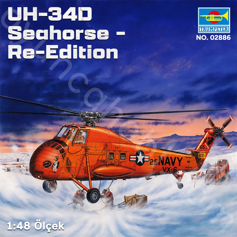 Trumpeter 02886 UH-34D Seahorse - Re-Edition Maket Model Kit