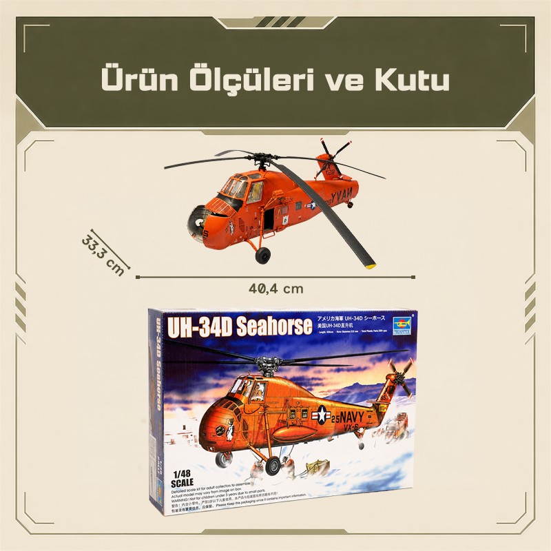 Trumpeter 02886 UH-34D Seahorse - Re-Edition Maket Model Kit