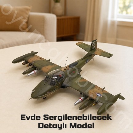 Trumpeter 02888 A-37A Dragonfly Light Ground-Attack Aircraft Maket Model Kit - Thumbnail
