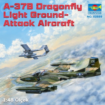 Trumpeter 02889 A-37B Dragonfly Light Ground-Attack Aircraft Maket Model Kit - Thumbnail