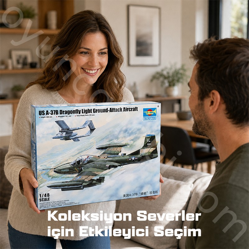 Trumpeter 02889 A-37B Dragonfly Light Ground-Attack Aircraft Maket Model Kit