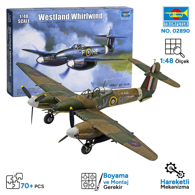 Trumpeter 02890 Westland Whirlwind Maket Model Kit