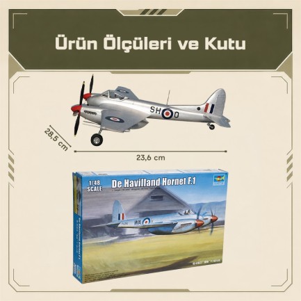 Trumpeter 02893 De Havilland Hornet F.1 Maket Model Kit - Thumbnail
