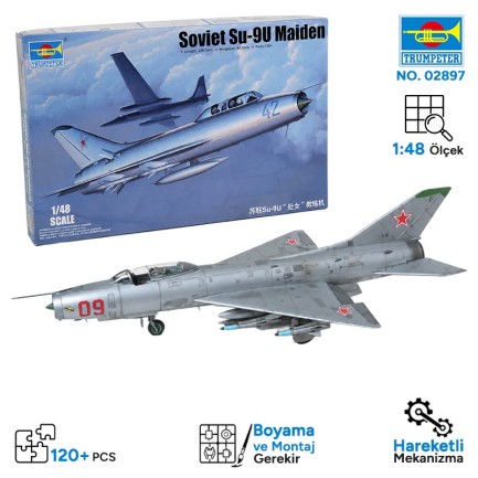 Trumpeter - Trumpeter 02897 Soviet Su-9U Maiden Maket Model Kit