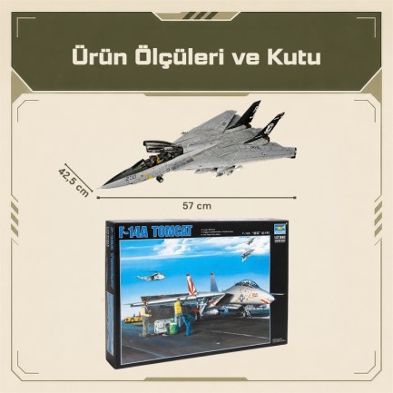 Trumpeter 03201 F-14A Tomcat Maket Model Kit - Thumbnail