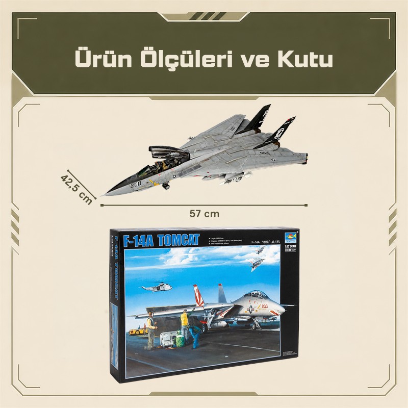 Trumpeter 03201 F-14A Tomcat Maket Model Kit
