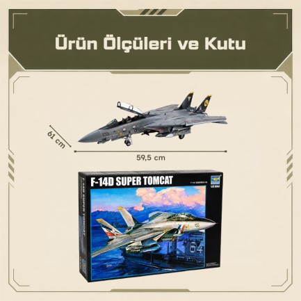Trumpeter 03203 F-14D Super Tomcat Maket Model Kit - Thumbnail